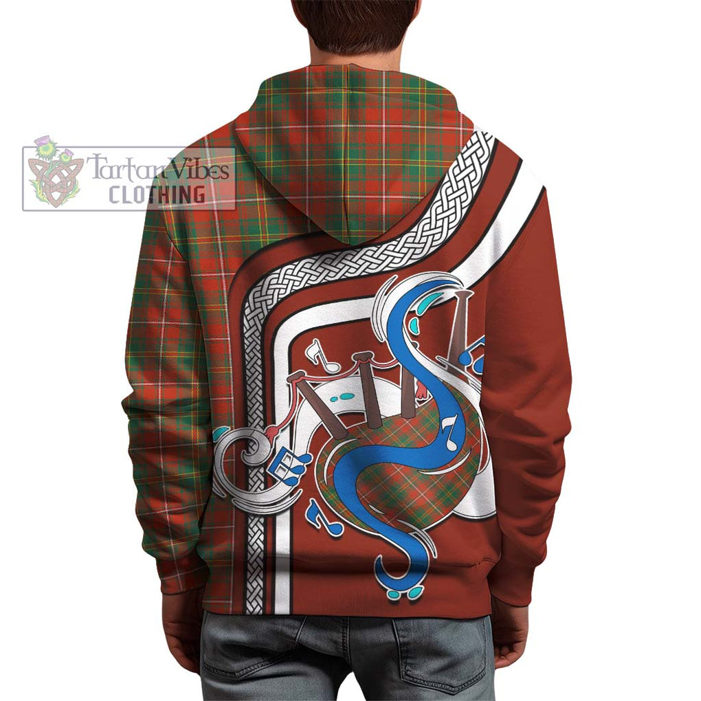 Hay Ancient Tartan Hoodie with Epic Bagpipe Style - Tartanvibesclothing Shop