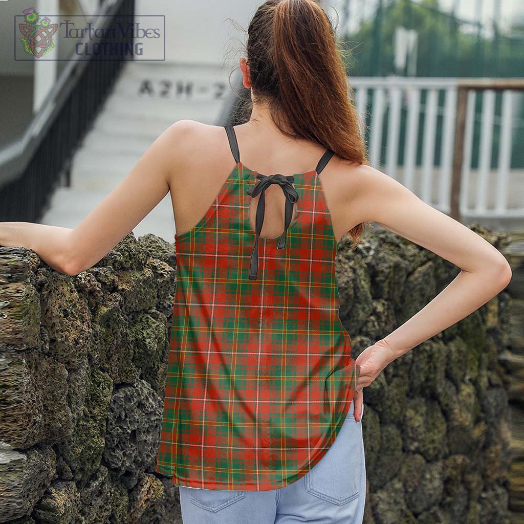 Tartan Vibes Clothing Hay Ancient Tartan Loose Halter Neck Camisole