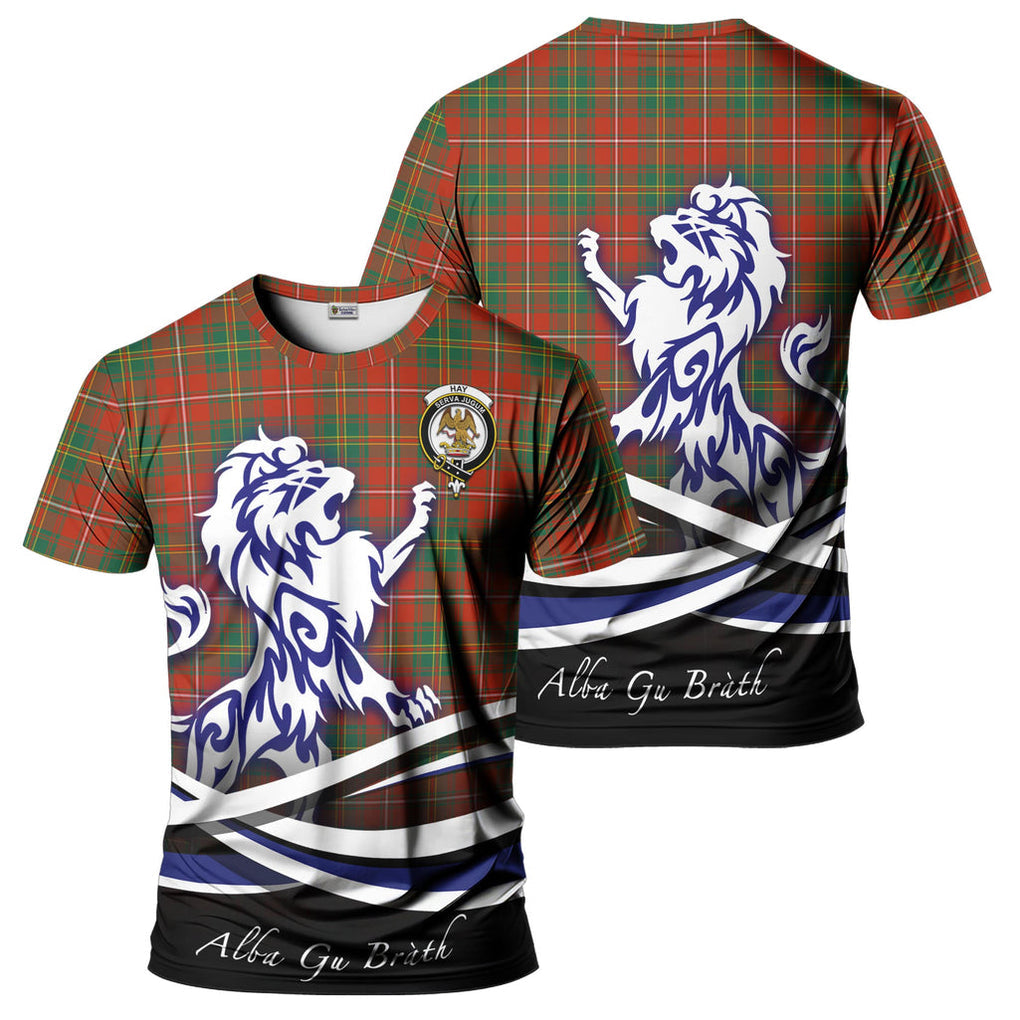 hay-ancient-tartan-t-shirt-with-alba-gu-brath-regal-lion-emblem