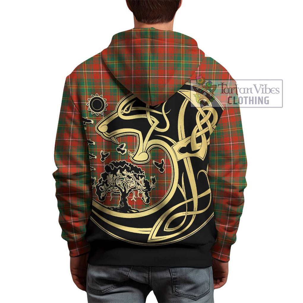 Hay Ancient Tartan Hoodie with Family Crest Celtic Wolf Style - Tartan Vibes Clothing