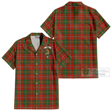 Hay Ancient Tartan Cotton Hawaiian Shirt with Family Crest