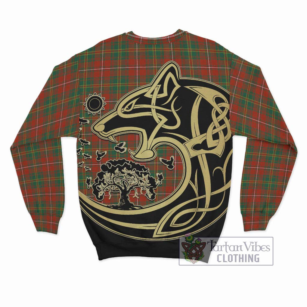 Hay Ancient Tartan Sweatshirt with Family Crest Celtic Wolf Style - Tartan Vibes Clothing