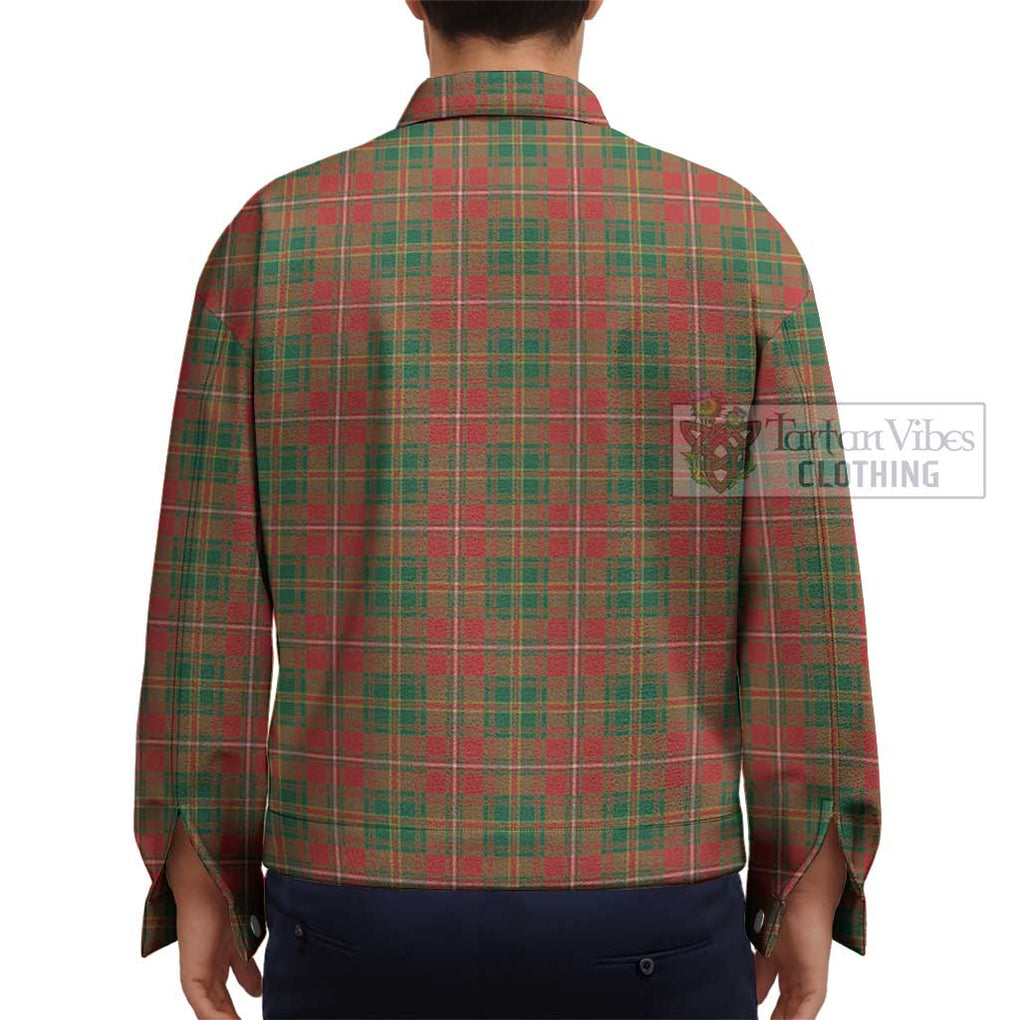 Hay Ancient Tartan Unisex Lapel Cotton Jacket - Tartan Vibes Clothing