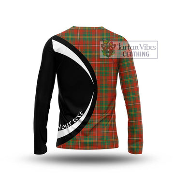 Hay Ancient Tartan Long Sleeve T-Shirt with Family Crest Circle Style