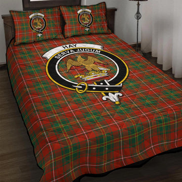 Hay Ancient Tartan Quilt Bed Set with Family Crest