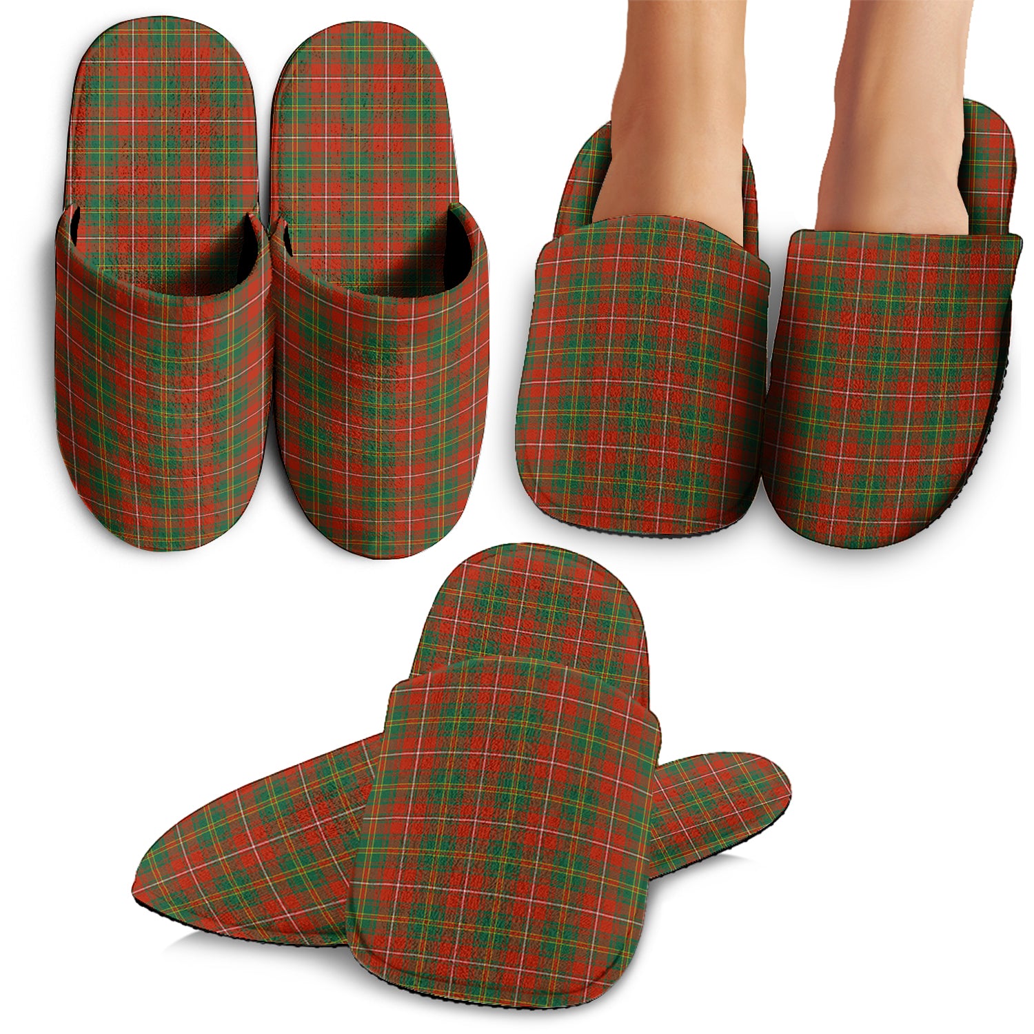 Hay Ancient Tartan Home Slippers - Tartanvibesclothing