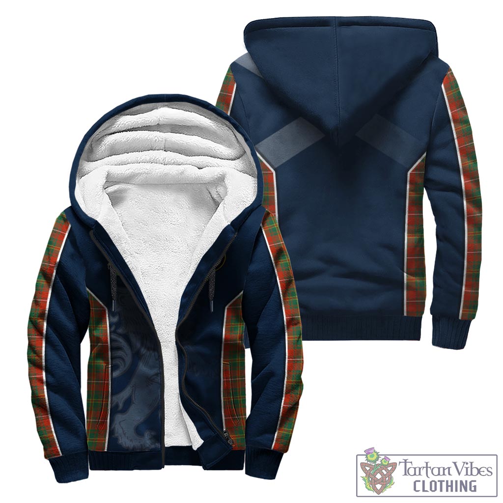 Tartan Vibes Clothing Hay Ancient Tartan Sherpa Hoodie with Family Crest and Lion Rampant Vibes Sport Style