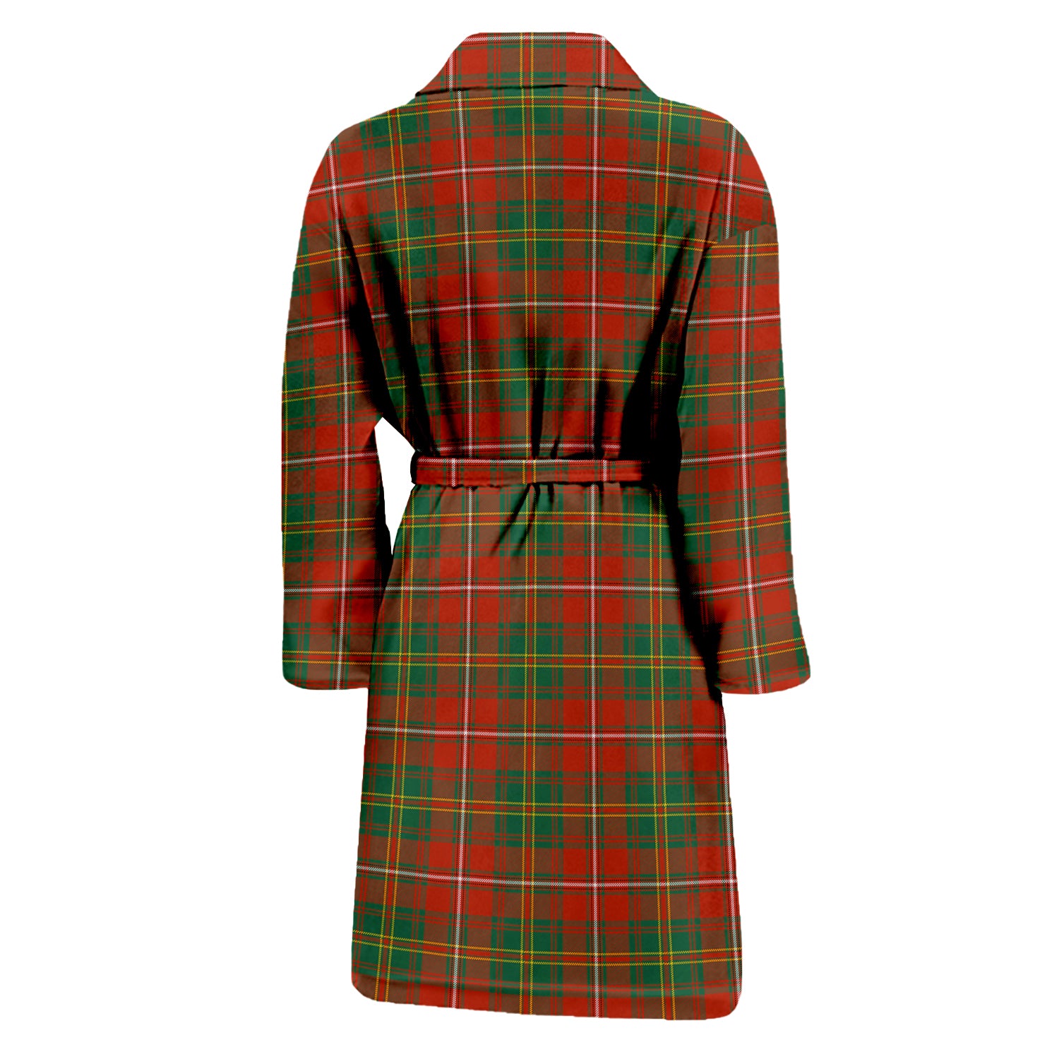 Hay Ancient Tartan Bathrobe with Family Crest - Tartan Vibes Clothing