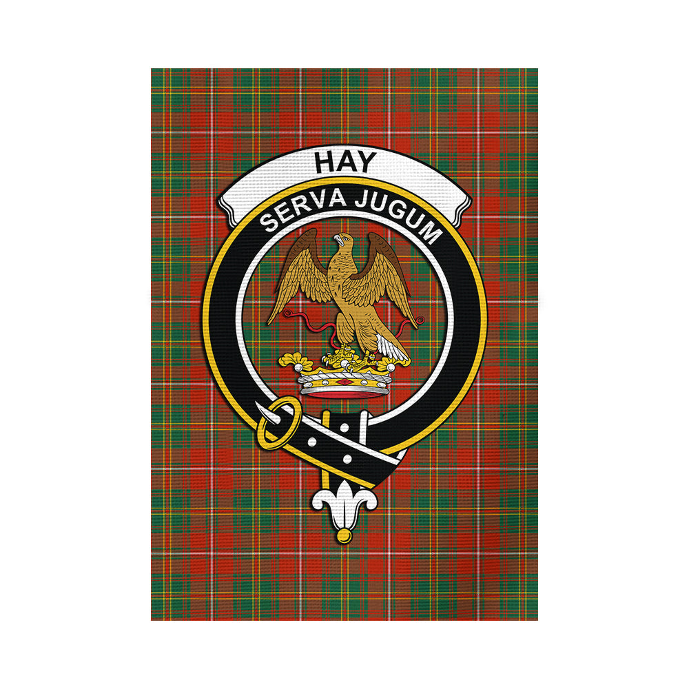 Hay Ancient Tartan Flag with Family Crest - Tartan Vibes Clothing