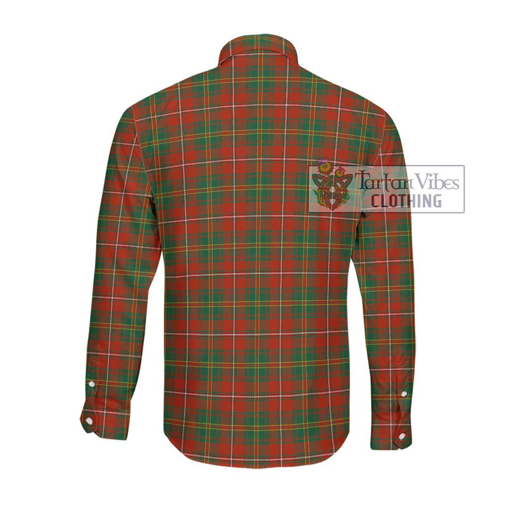 Hay Ancient Tartan Long Sleeve Button Shirt with Family Crest DNA In Me Style - Tartanvibesclothing Shop