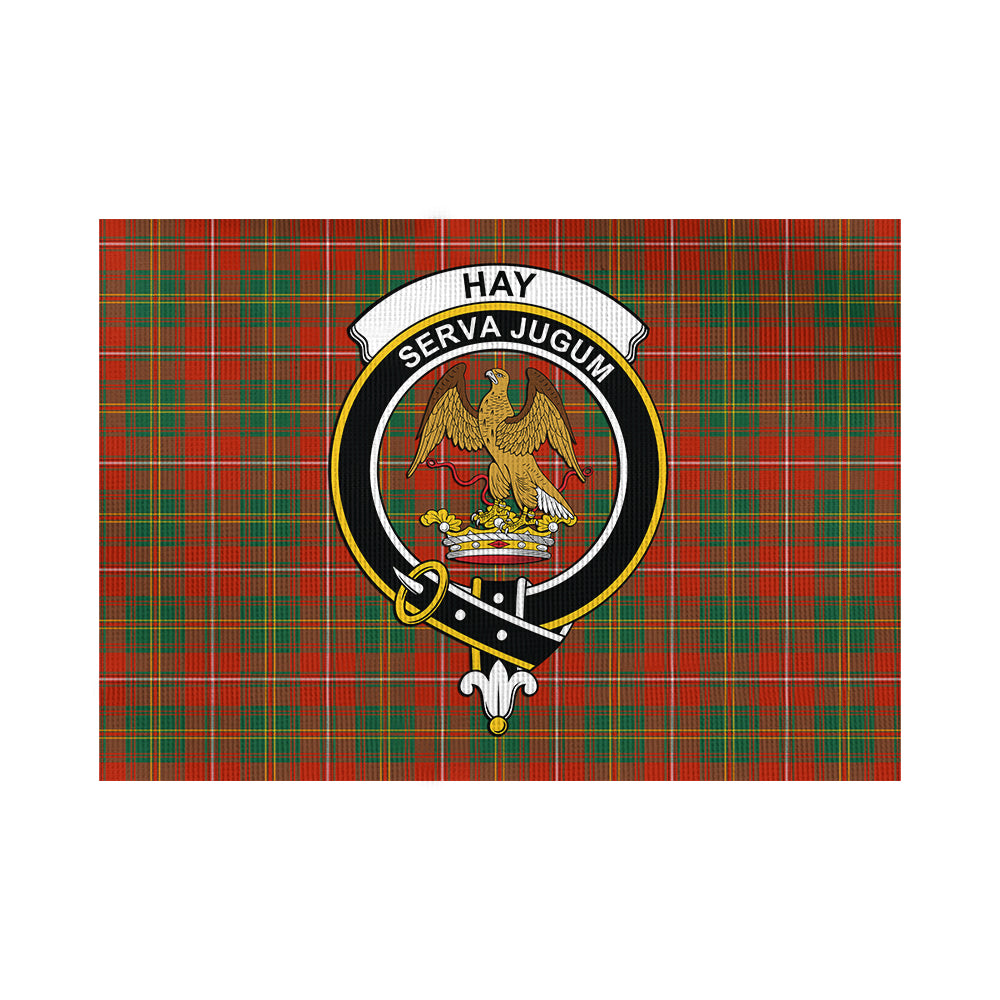 Hay Ancient Tartan Flag with Family Crest - Tartan Vibes Clothing