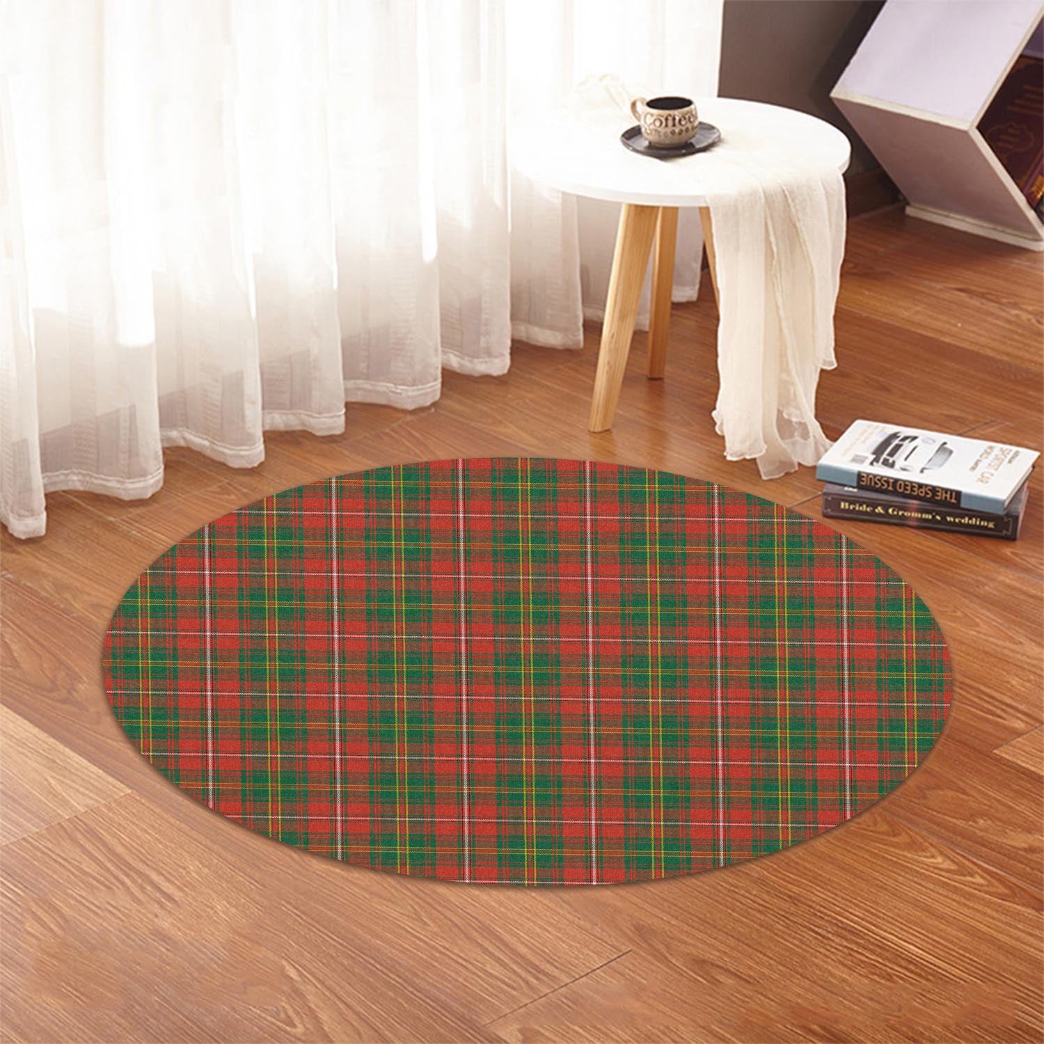 hay-ancient-tartan-round-rug