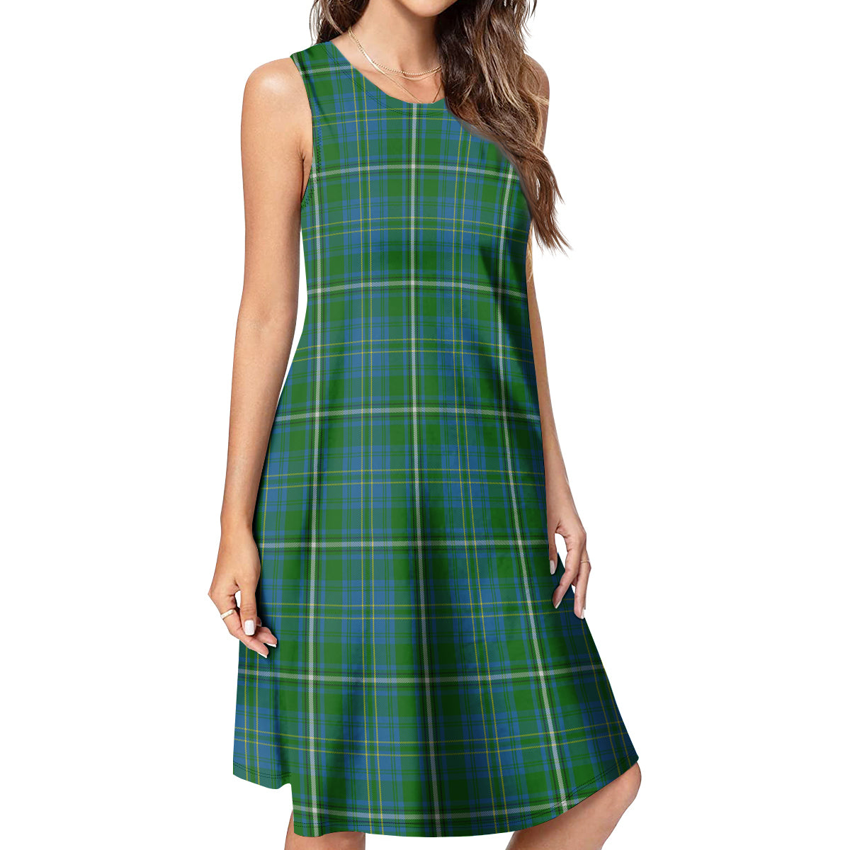 Hay Hunting Tartan Womens Casual Dresses - Tartanvibesclothing