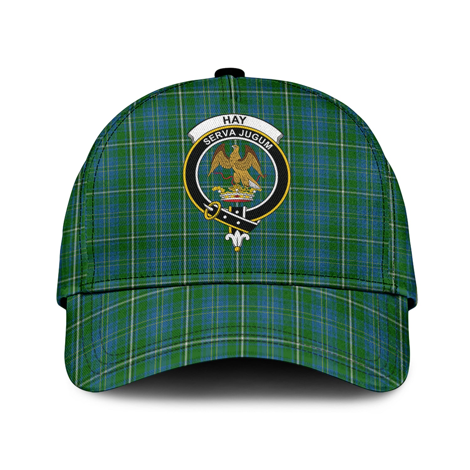 Hay Hunting Tartan Classic Cap with Family Crest Classic Cap Universal Fit - Tartan Vibes Clothing