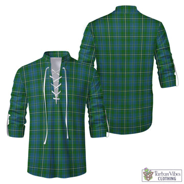 Hay Hunting Tartan Men's Scottish Traditional Jacobite Ghillie Kilt Shirt