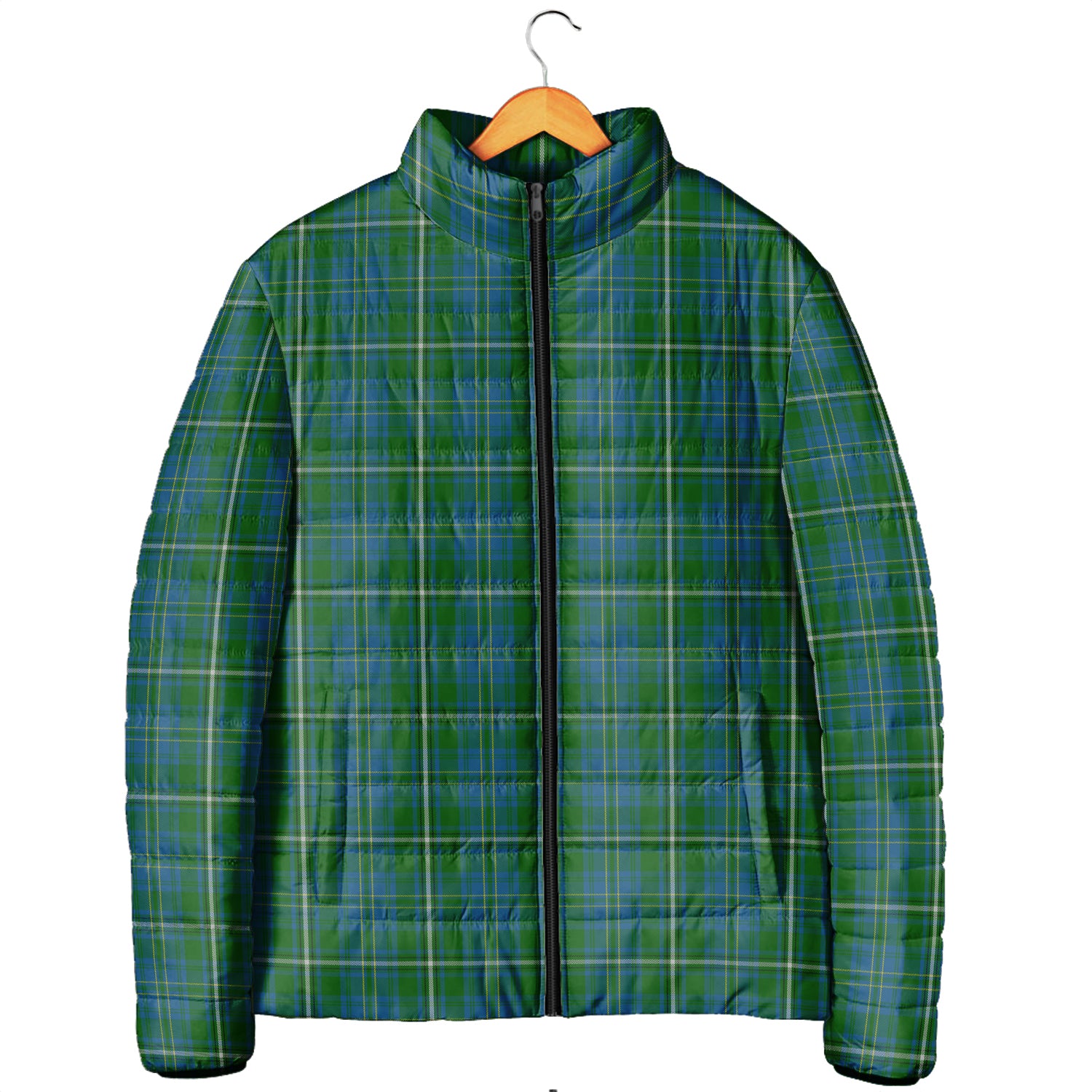 Hay Hunting Tartan Padded Jacket Men's Padded Jacket - Tartan Vibes Clothing