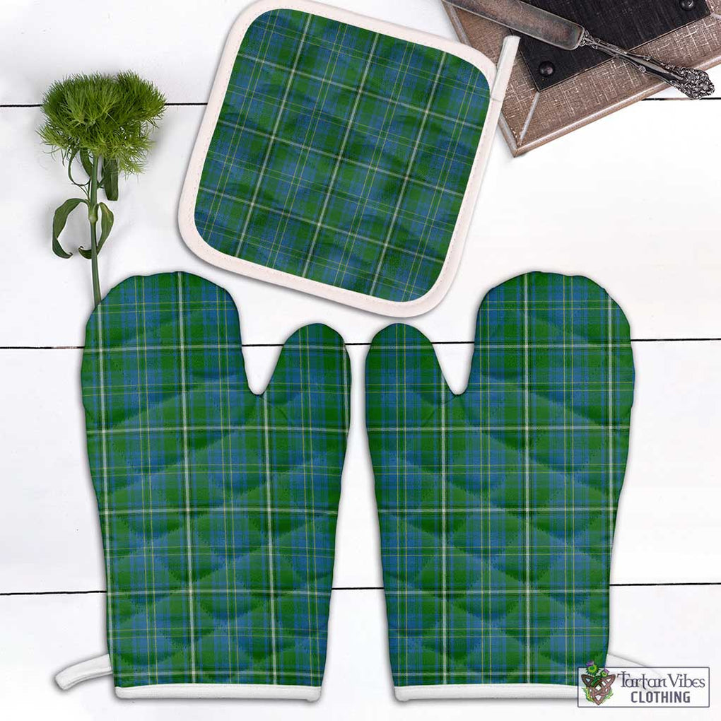 Hay Hunting Tartan Combo Oven Mitt & Pot-Holder Combo 1 Oven Mitt & 1 Pot-Holder White - Tartan Vibes Clothing