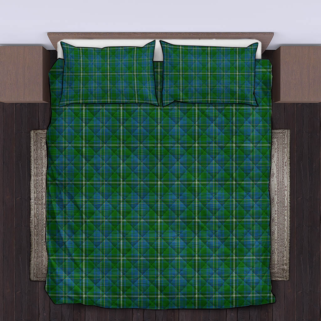 Hay Hunting Tartan Quilt Bed Set King - Tartan Vibes Clothing