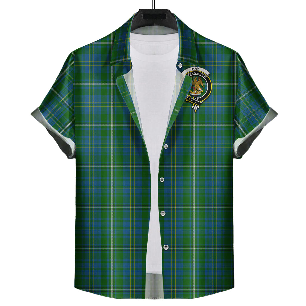 hay-hunting-tartan-short-sleeve-button-down-shirt-with-family-crest