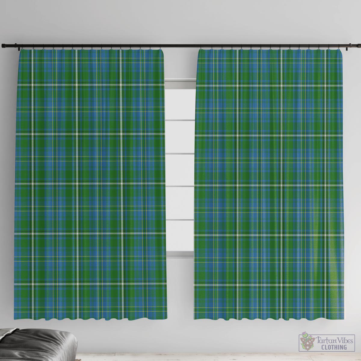 Hay Hunting Tartan Window Curtain