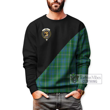 Hay Hunting Tartan Sweatshirt with Family Crest and Military Logo Style