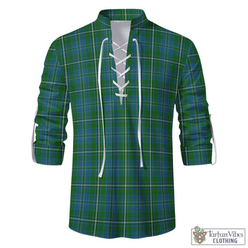 Hay Hunting Tartan Men's Scottish Traditional Jacobite Ghillie Kilt Shirt