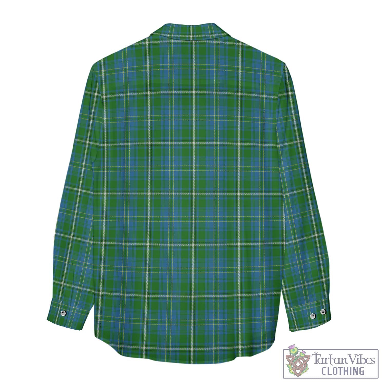 Tartan Vibes Clothing Hay Hunting Tartan Womens Casual Shirt with Family Crest