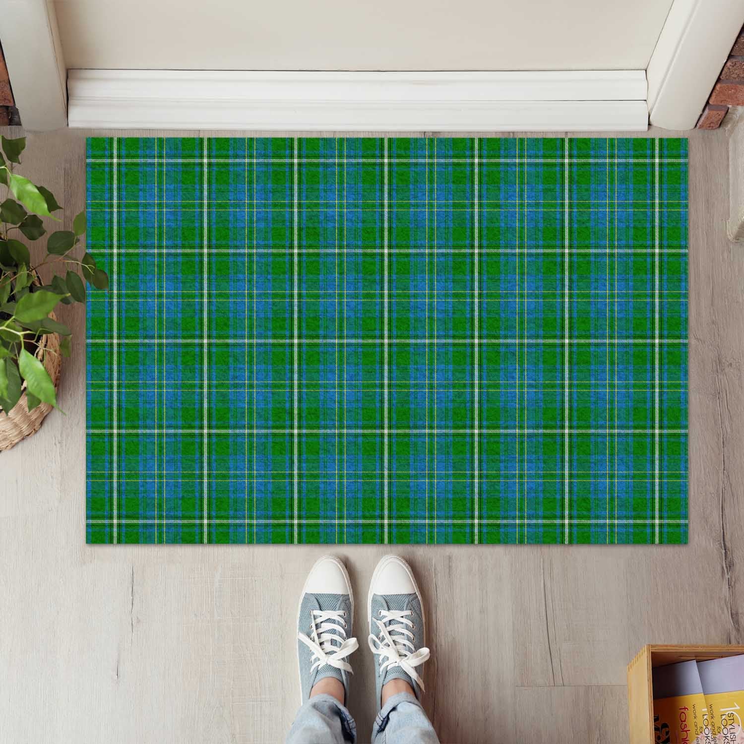 Hay Hunting Tartan Door Mat - Tartanvibesclothing