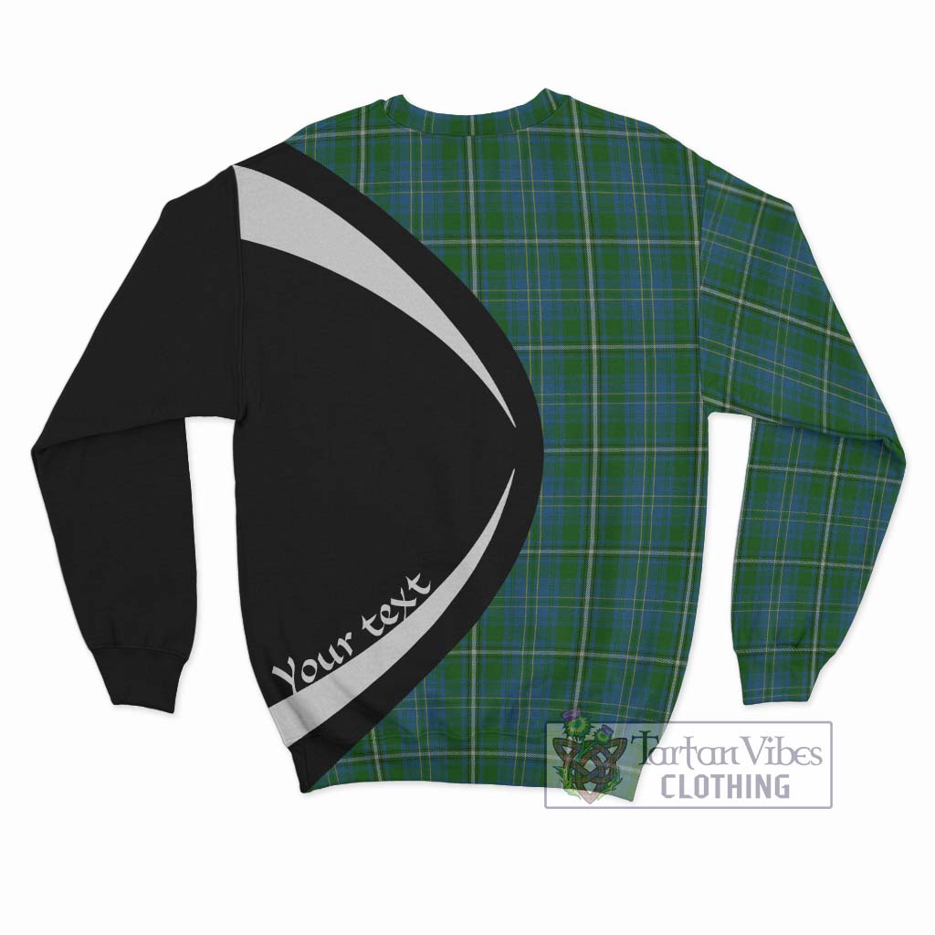 Hay Hunting Tartan Sweatshirt with Family Crest Circle Style - Tartan Vibes Clothing