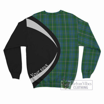 Hay Hunting Tartan Sweatshirt with Family Crest Circle Style