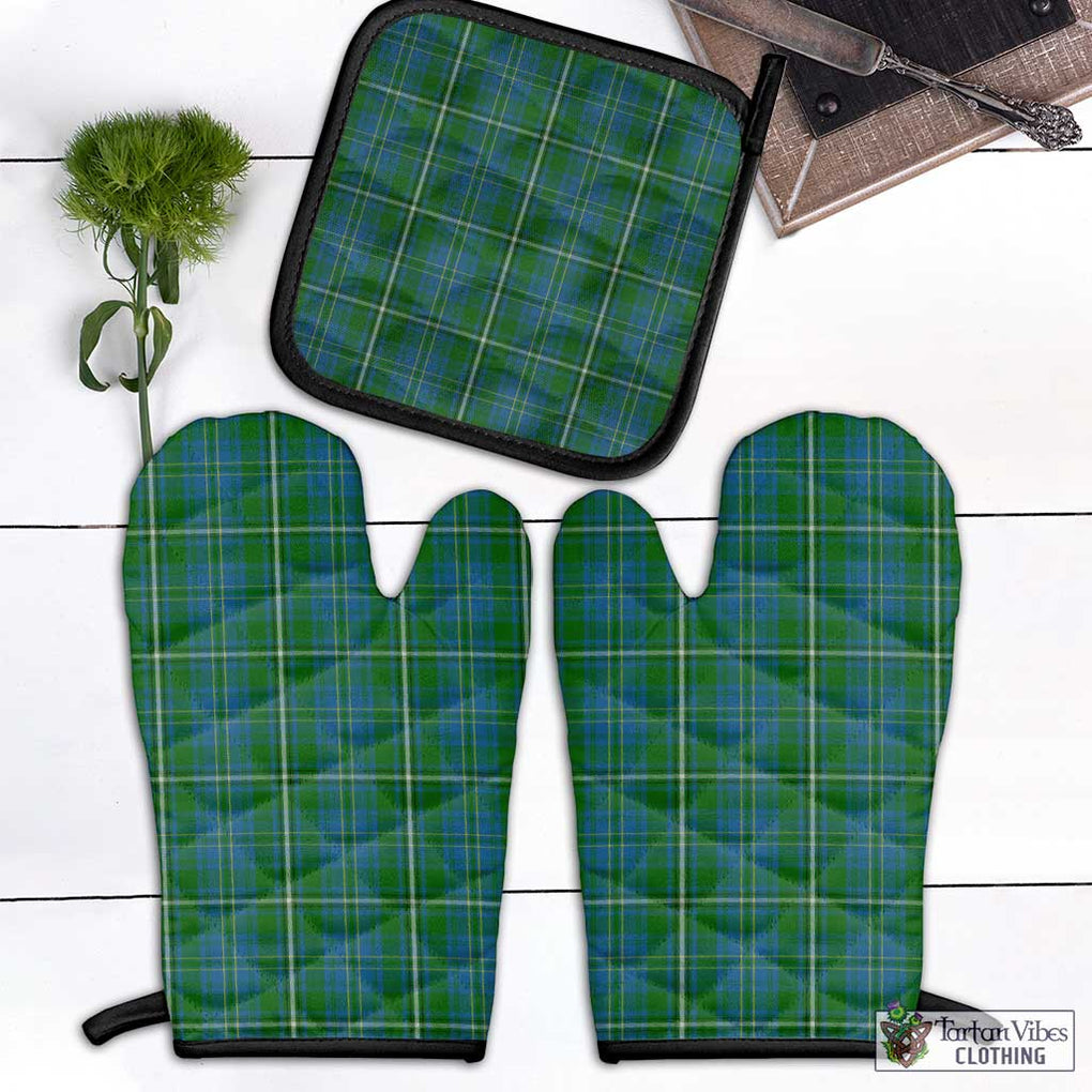 Hay Hunting Tartan Combo Oven Mitt & Pot-Holder Combo 1 Oven Mitt & 1 Pot-Holder Black - Tartan Vibes Clothing