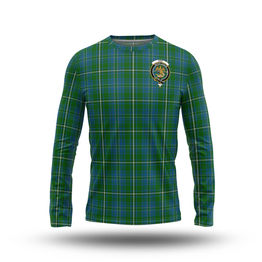 hay-hunting-tartan-long-sleeve-t-shirt-with-family-crest