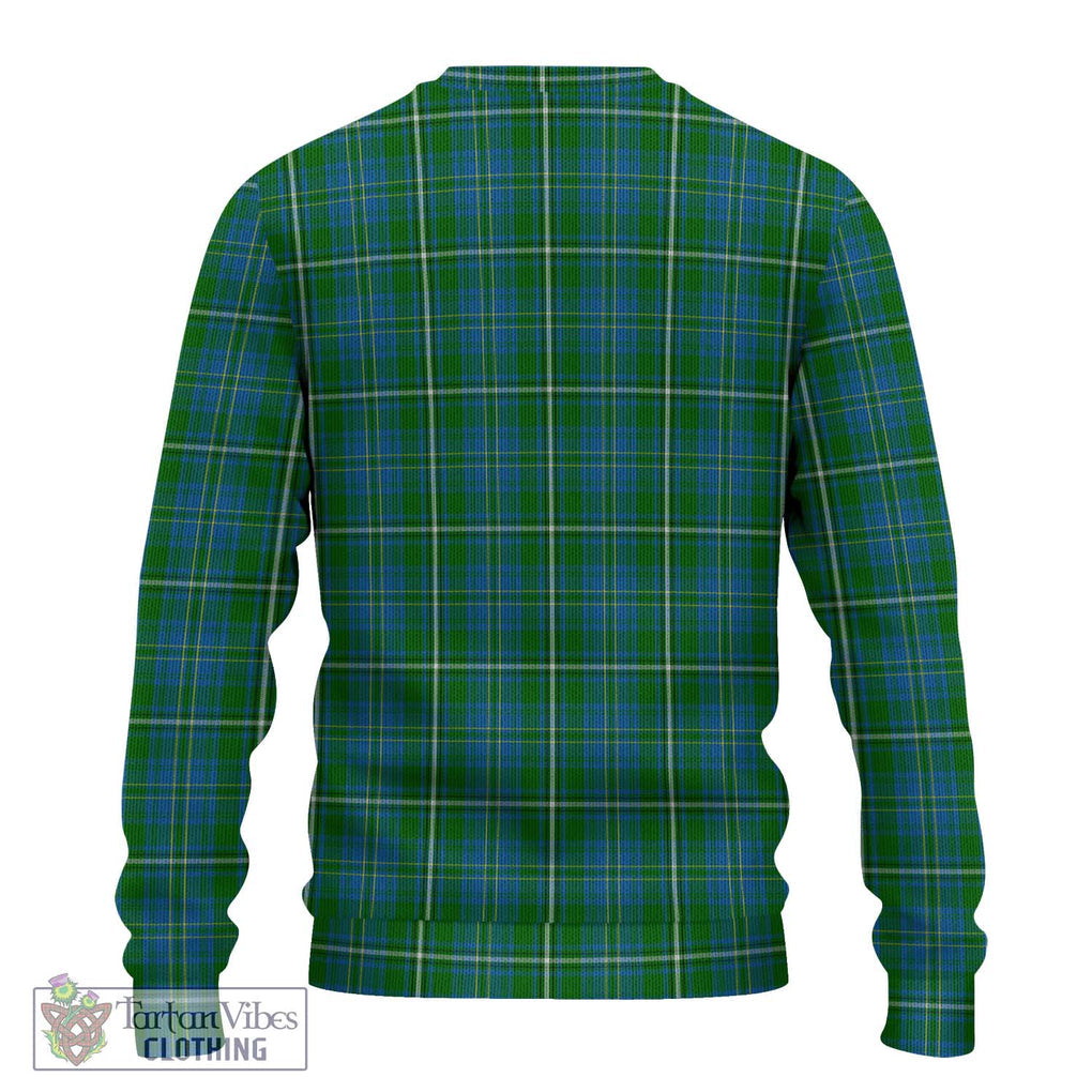 Hay Hunting Tartan Knitted Sweater with Family Crest DNA In Me Style - Tartanvibesclothing Shop