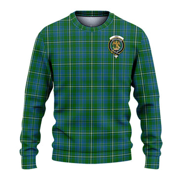 Hay Hunting Tartan Ugly Sweater with Family Crest