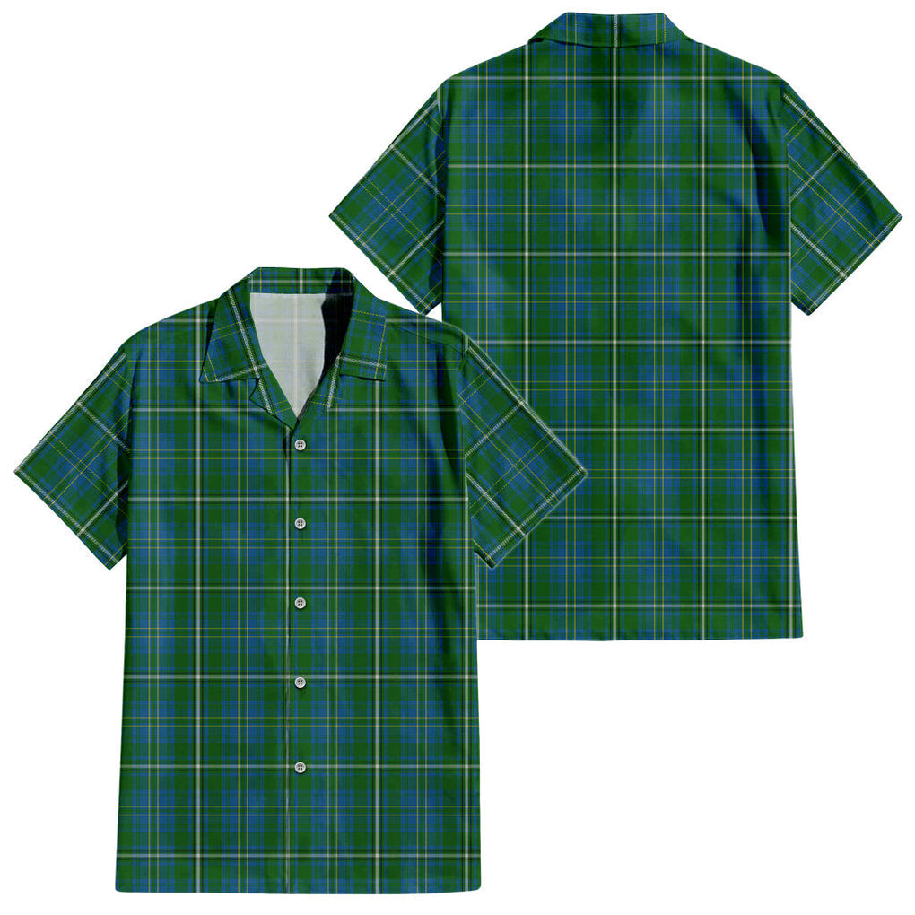 hay-hunting-tartan-short-sleeve-button-down-shirt