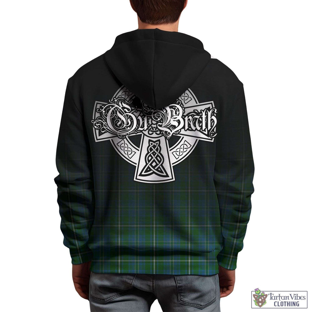 Tartan Vibes Clothing Hay Hunting Tartan Hoodie Featuring Alba Gu Brath Family Crest Celtic Inspired