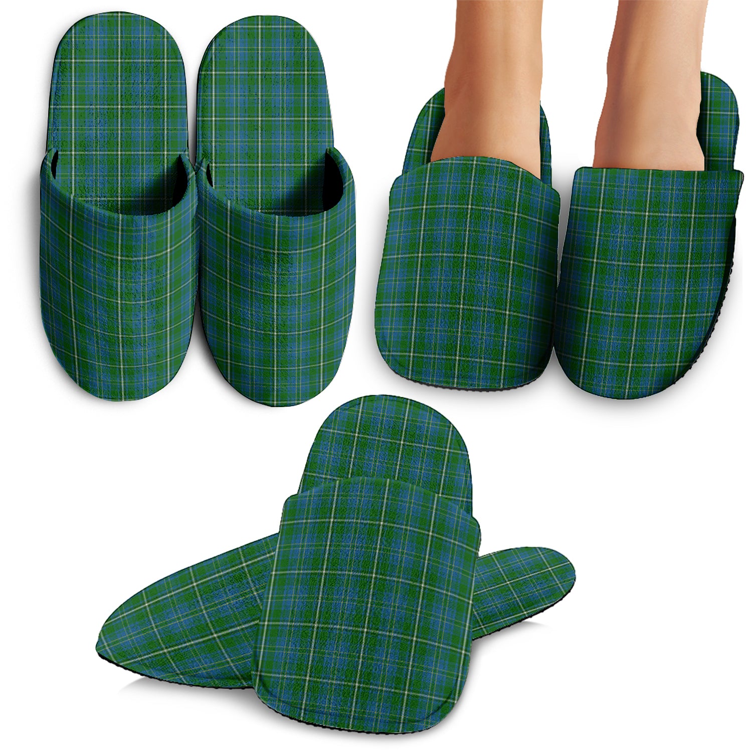 Hay Hunting Tartan Home Slippers - Tartanvibesclothing