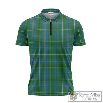 Hay Hunting Tartan Zipper Polo Shirt