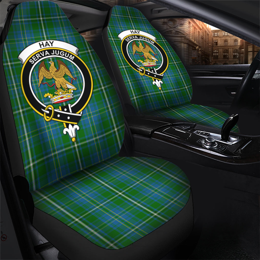 Hay Hunting Tartan Car Seat Cover with Family Crest - Tartanvibesclothing