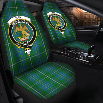 Hay Hunting Tartan Car Seat Cover with Family Crest