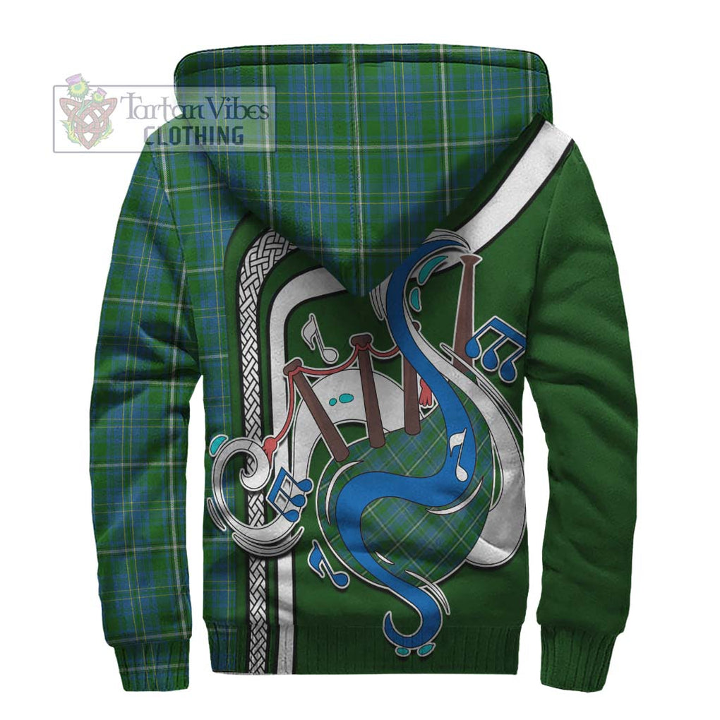 Hay Hunting Tartan Sherpa Hoodie with Epic Bagpipe Style - Tartanvibesclothing Shop