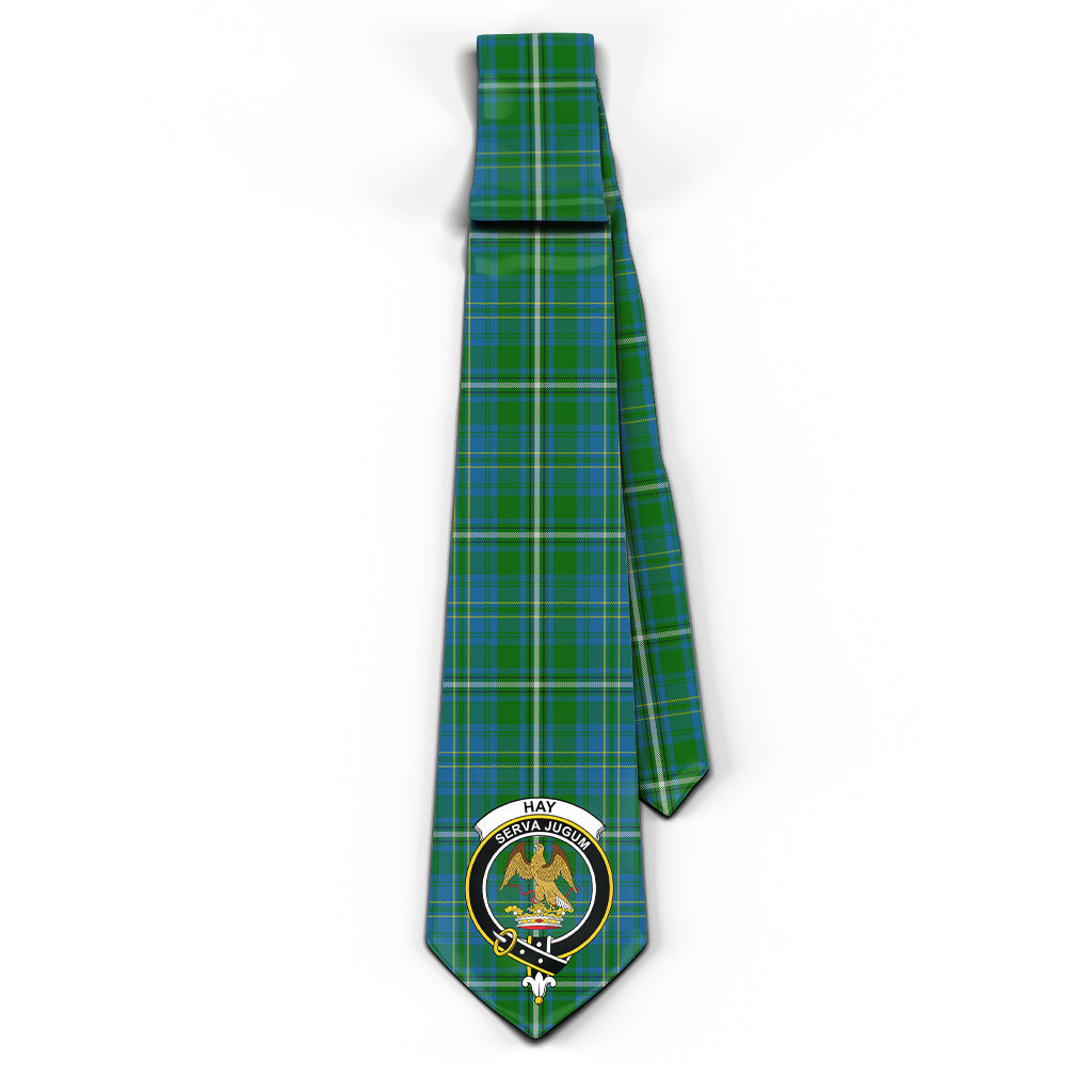 Hay Hunting Tartan Classic Necktie with Family Crest - Tartan Vibes Clothing