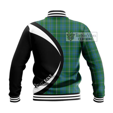 Hay Hunting Tartan Baseball Jacket with Family Crest Circle Style