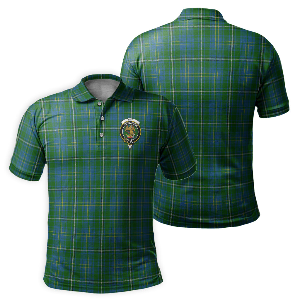 Hay Hunting Tartan Men's Polo Shirt with Family Crest - Tartan Vibes Clothing