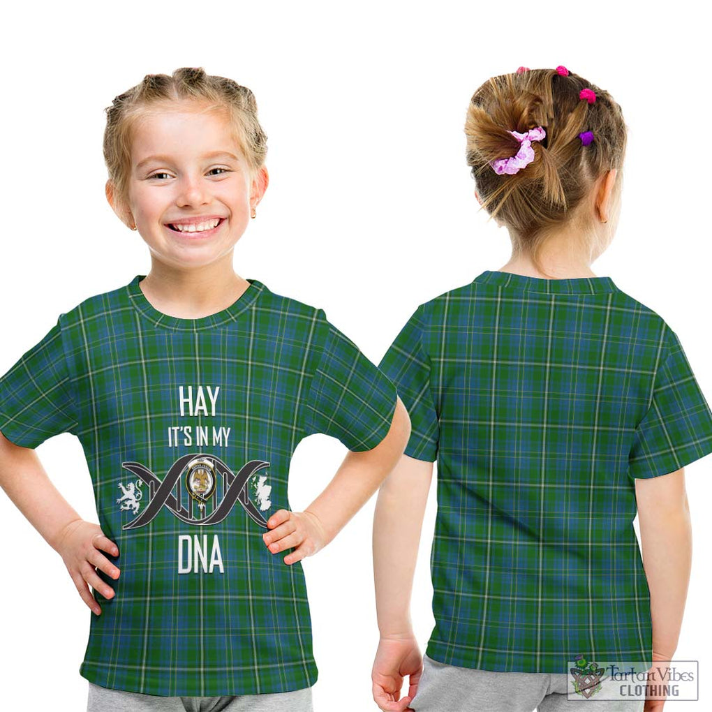 Hay Hunting Tartan Kid T-Shirt with Family Crest DNA In Me Style - Tartanvibesclothing Shop