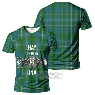 Hay Hunting Tartan T-Shirt with Family Crest DNA In Me Style