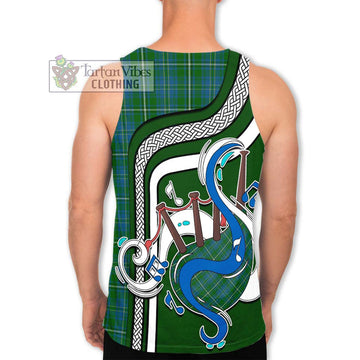 Hay Hunting Tartan Men's Tank Top with Epic Bagpipe Style