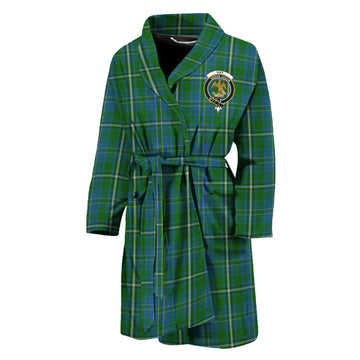 Hay Hunting Tartan Bathrobe with Family Crest