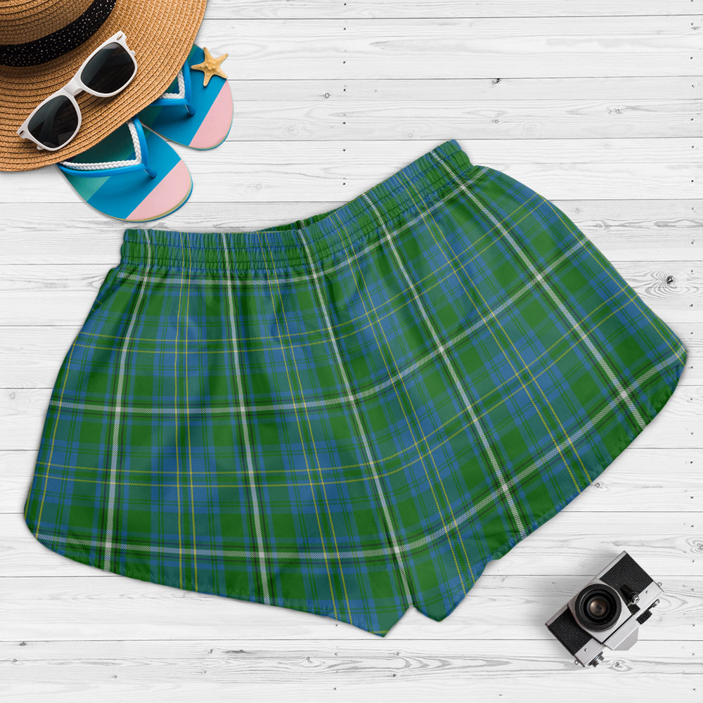 hay-hunting-tartan-womens-shorts