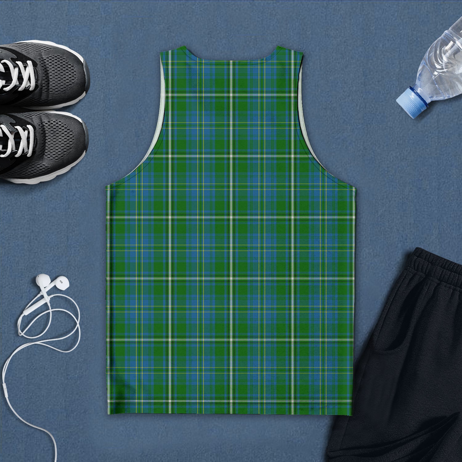 hay-hunting-tartan-mens-tank-top